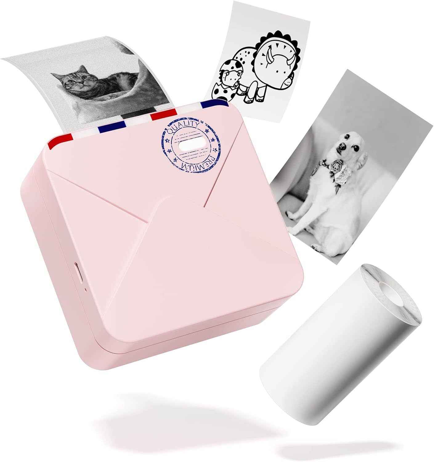 Phomemo M02S HD Bluetooth Thermal Photo Printer with 1 Roll Paper - TTpen