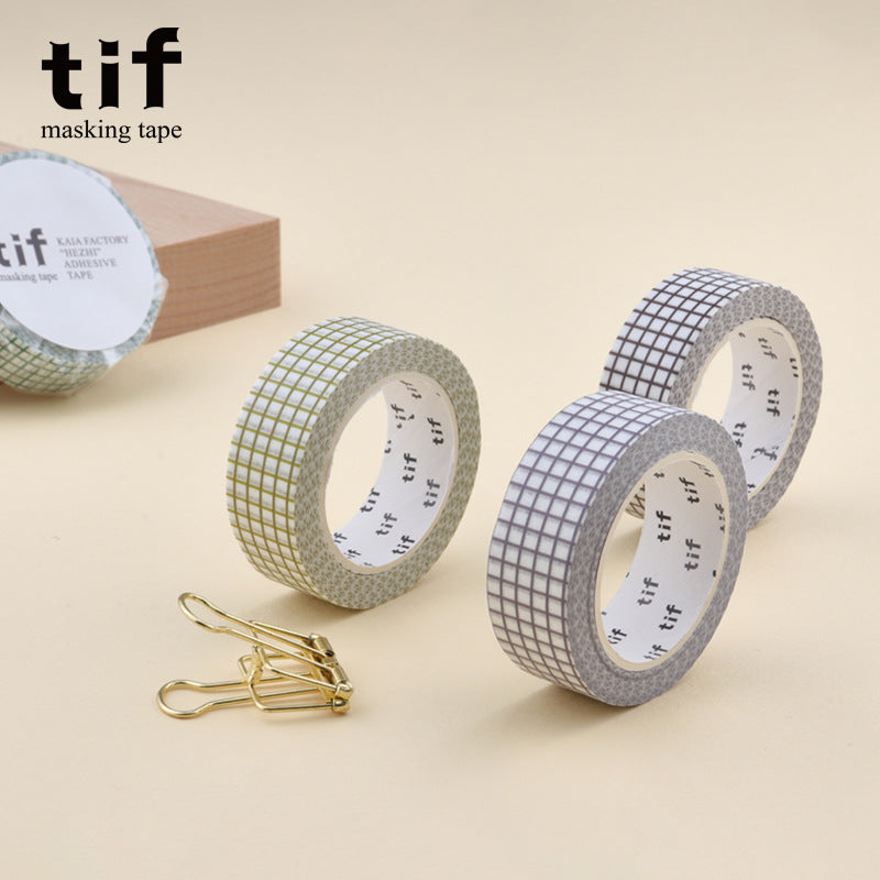 15mm Grid Washi Tape – 10m Per Roll 10 Pack