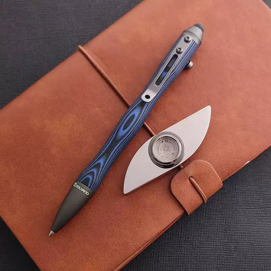 Blue Striped Aluminum EDC Tactical Stylus Pen