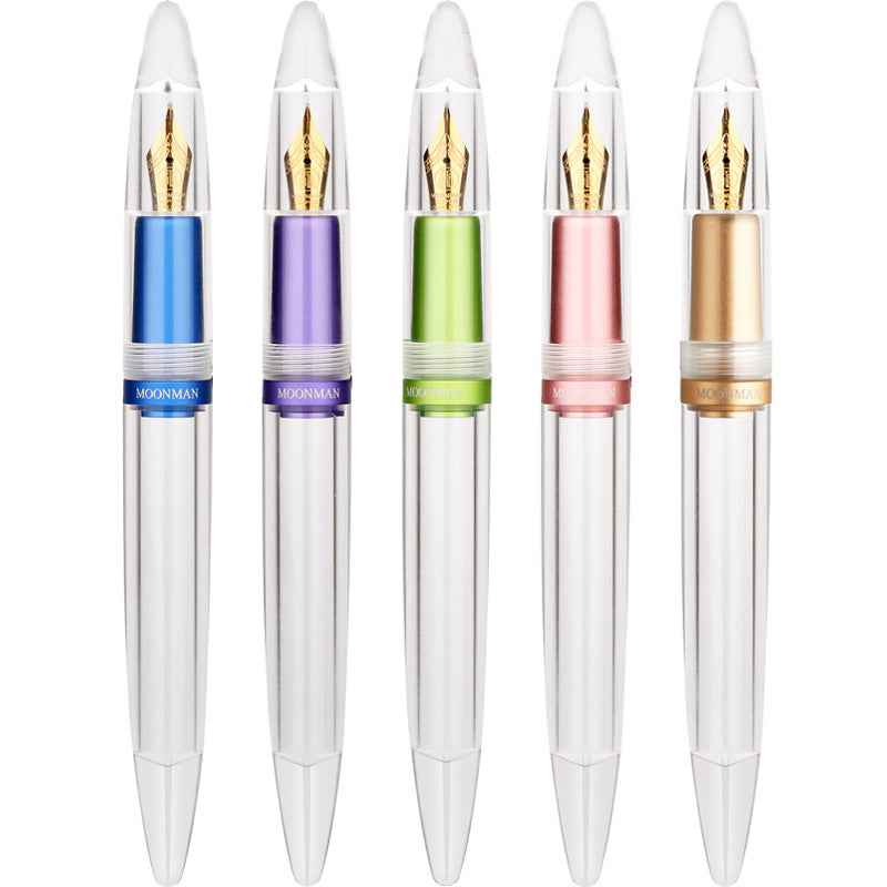 MAJOHN M2 Plus Metallic Transparent Eye Dropper Filling Fountain Pen - TTpen