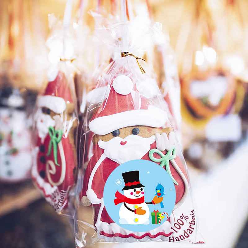 500 Pieces Cute Snowman Winter Stickers,1.5 inch - TTpen