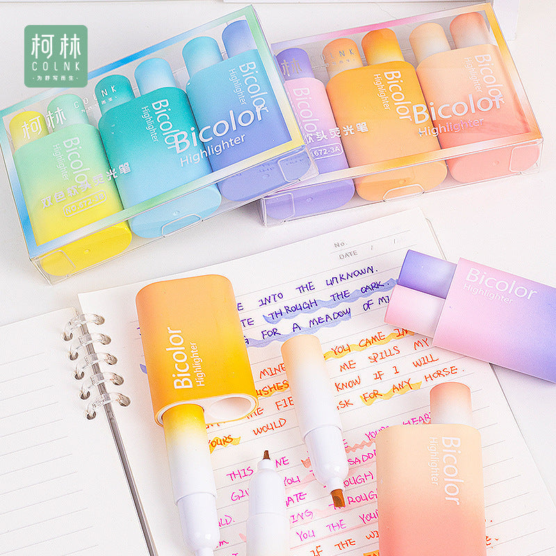 COLNK 2025 Highlighters 12 Color Eye-Protection with Soft Chisel Tips - TTpen