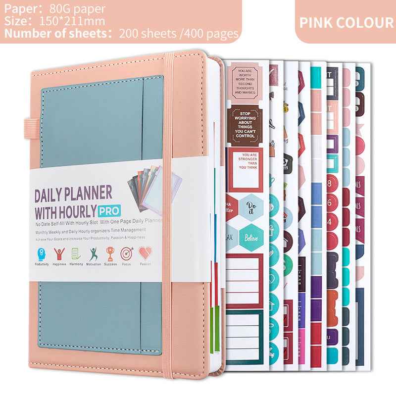 Daily Planner with Hourly PRO Schedule & to-do List – A5