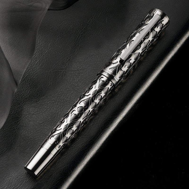 Hongdian D1 Piston Fountain Pen Hollow Skeleton Resin Pen