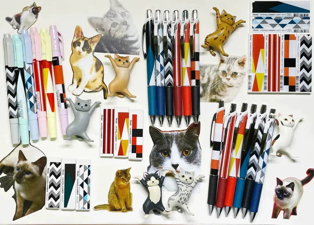 Pentel ENERGEL Limited Cat Series Pen 8 Set