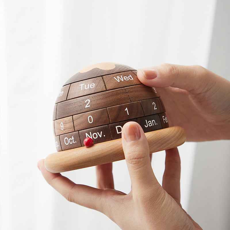 Solid Wood Planet Perpetual Calendar