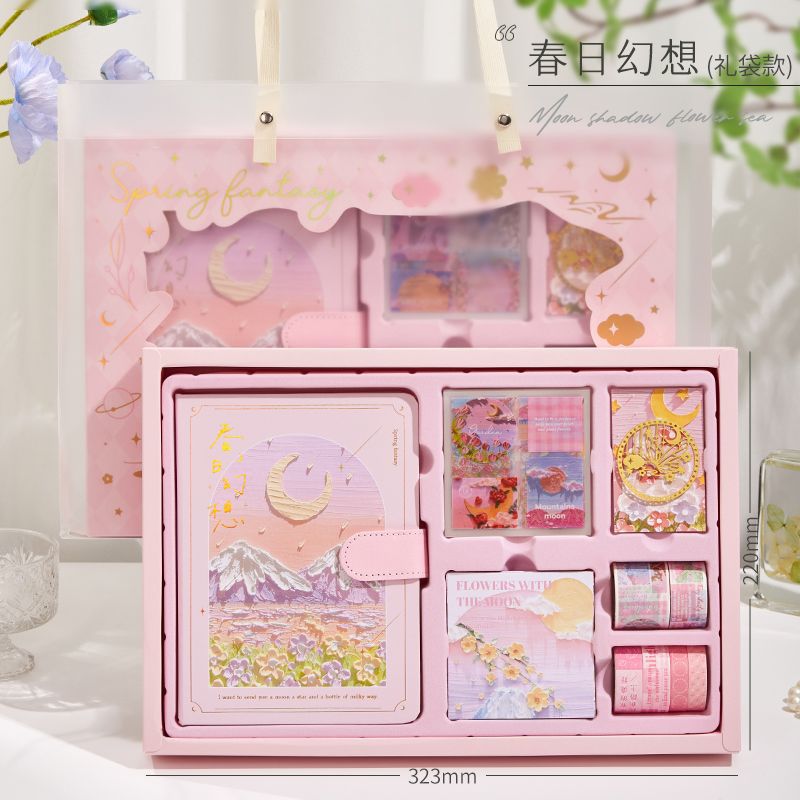 Oil Painting Series Journal Scrapbooking Supplies Gift Set