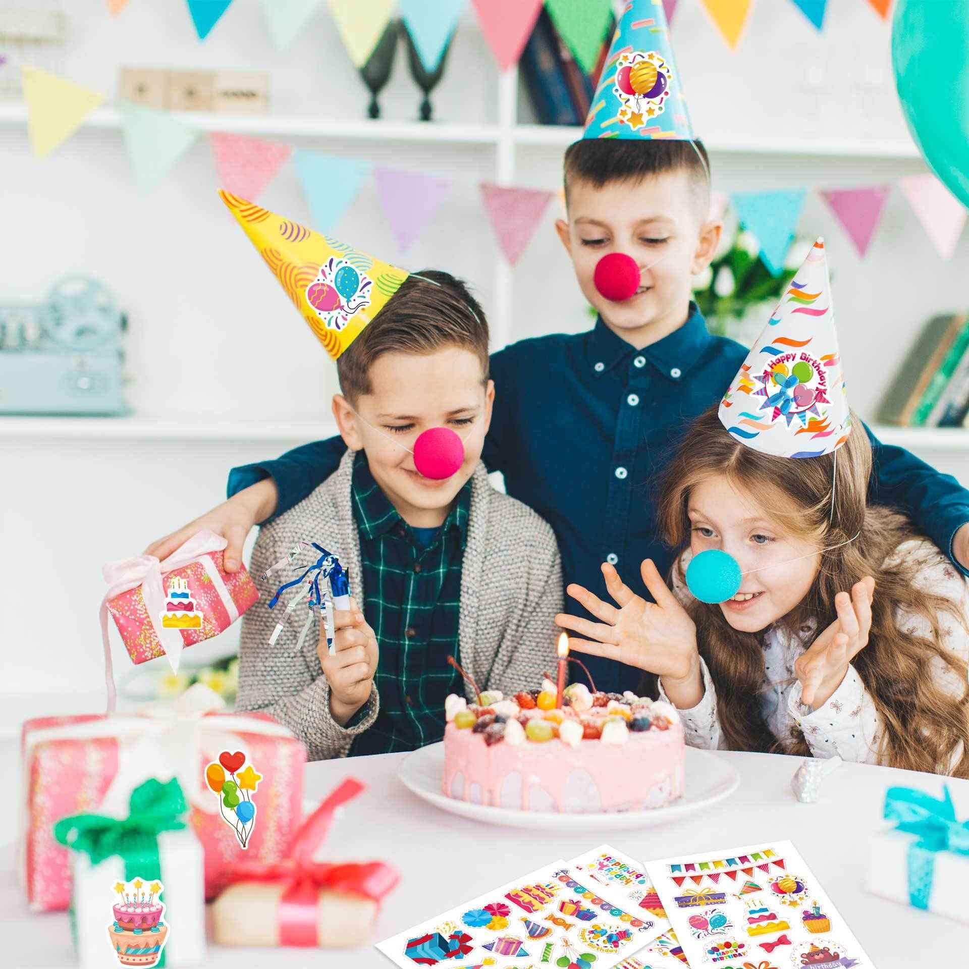 32 Sheets Happy Birthday Party Make Your Own Stickers for Kids - TTpen