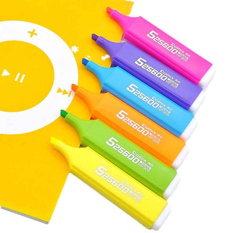 Comix HP908 10PCS Highlighters,1-5mm Chisel Tip,6 Colors - TTpen