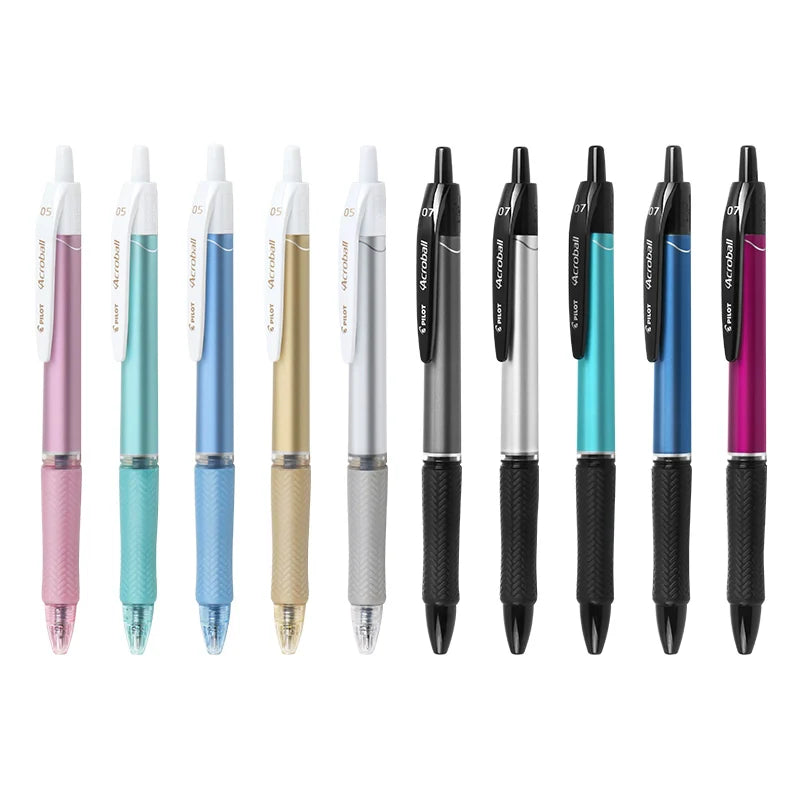 2pcs Pilot Acroball T Series Black Ballpoint Pen 0.3mm/0.5mm/0.7mm