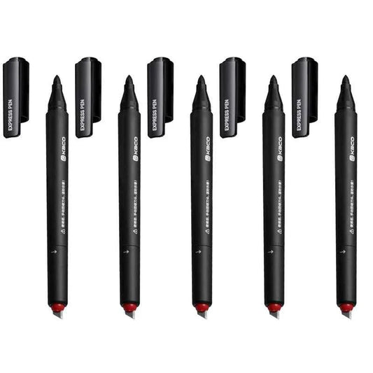 KAOC EXPRESS PEN Black Permanent Marker + Box Cutter Knife 5PCS