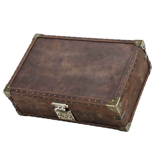 Luxury Handcrafted Genuine Leather Wooden 8-Piece Watch Box