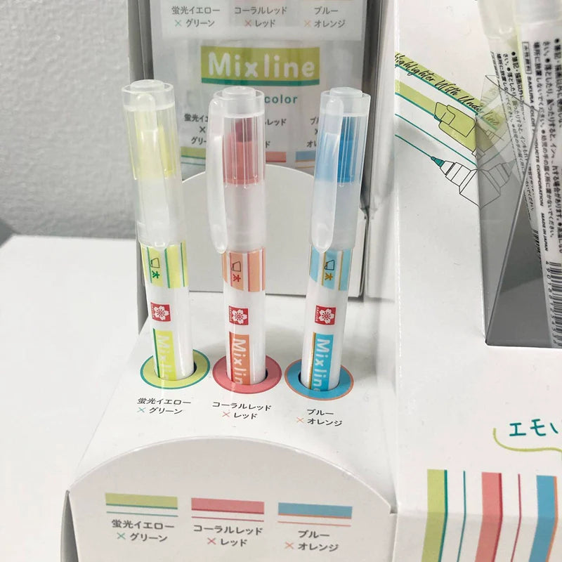 SAKURA Mixline Highlighter Marker Pens 3 Color Set