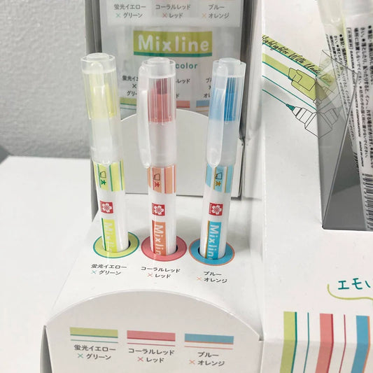 SAKURA Mixline Highlighter Marker Pens 3 Color Set