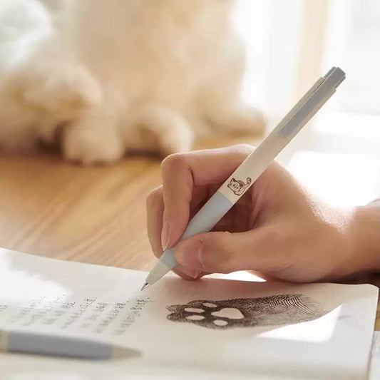 KACO K7 Cat Gel Pens 3 Pack with 5pcs Black Ink Refills