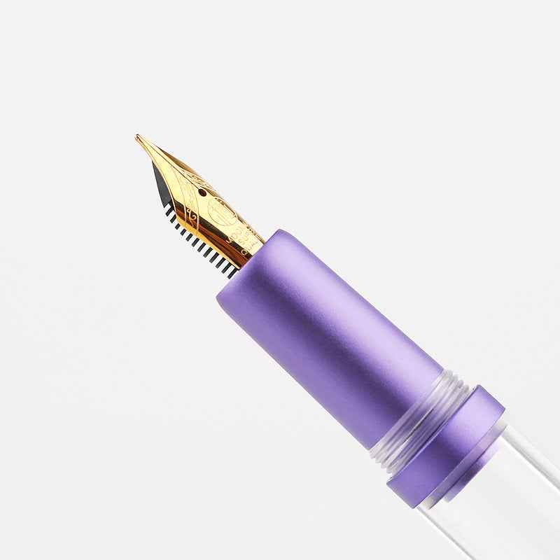 MAJOHN M2 Plus Metallic Transparent Eye Dropper Filling Fountain Pen - TTpen