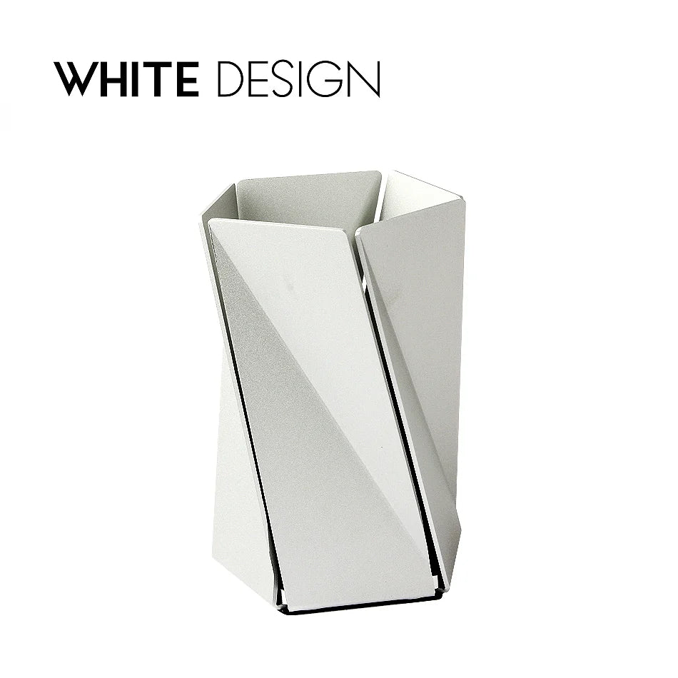 Modern Aluminum Twist Pen Holder - Minimalist Desktop Organizer
