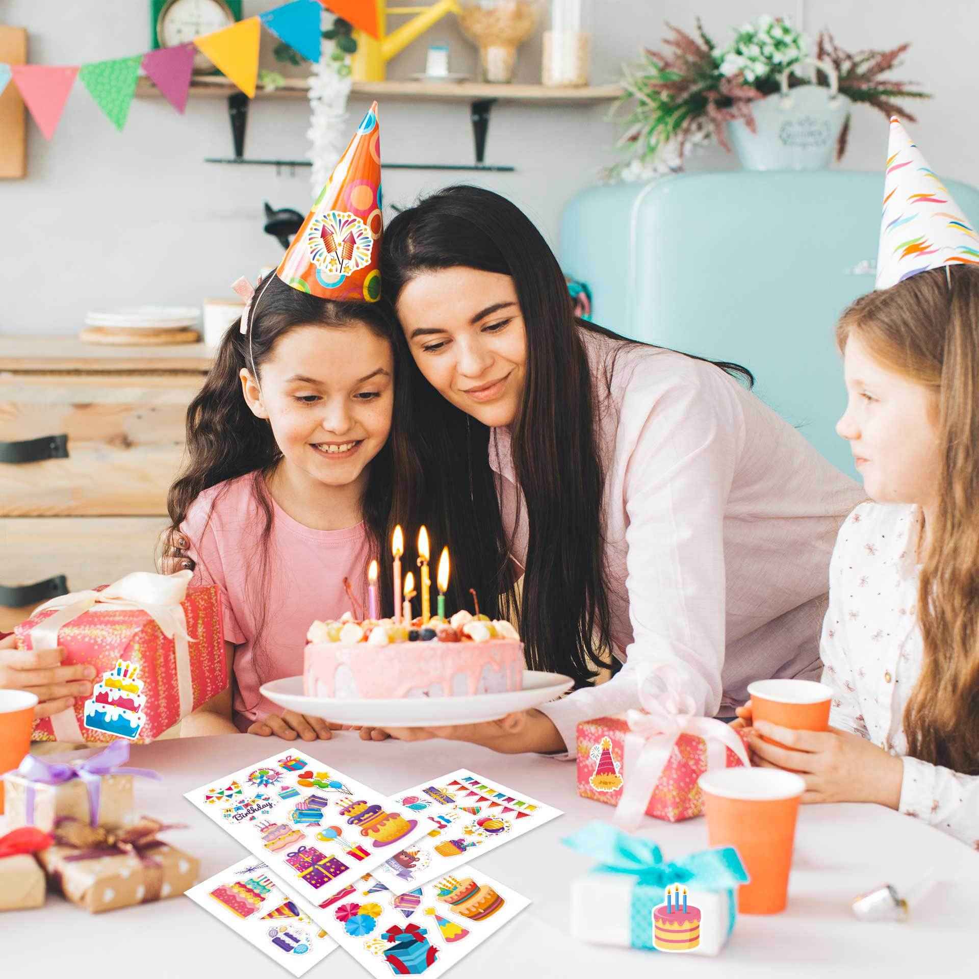32 Sheets Happy Birthday Party Make Your Own Stickers for Kids - TTpen