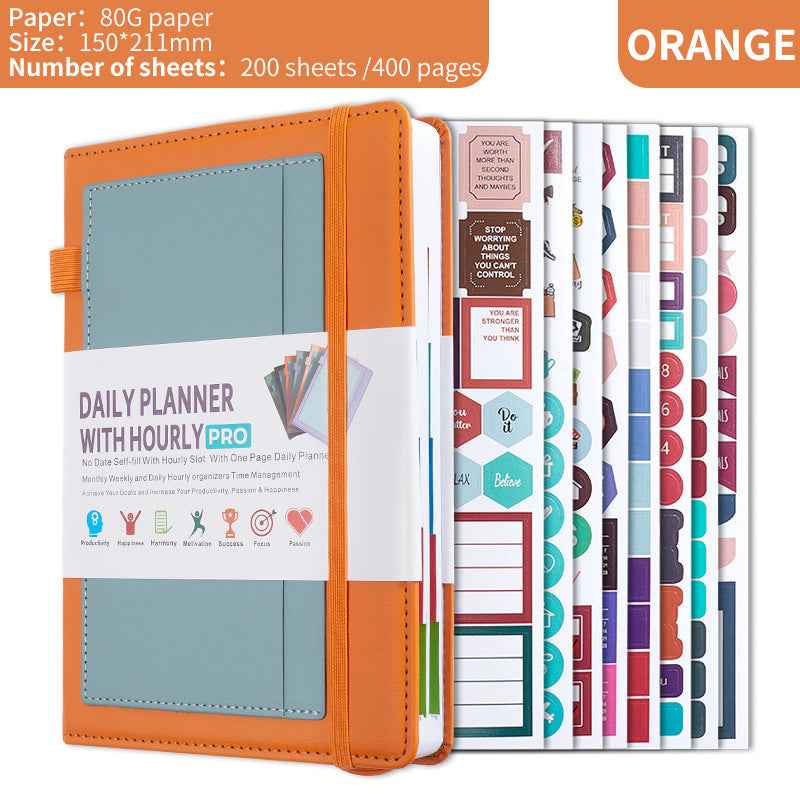 Daily Planner with Hourly PRO Schedule & to-do List – A5