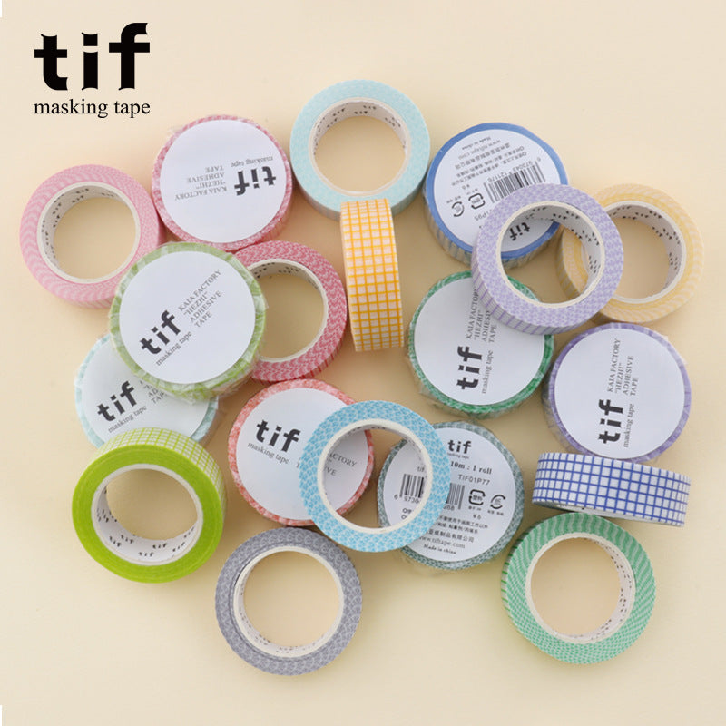 15mm Grid Washi Tape – 10m Per Roll 10 Pack