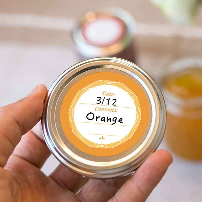 180pcs Food Date Sticker for Jars Waterproof Removable Mark Label 4CM - TTpen