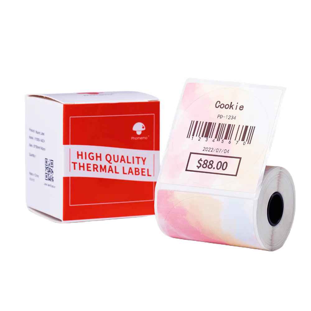 Phomemo 50x50mm Thermal Round Gradient Color Label for M110/M120/M200/M220 - TTpen