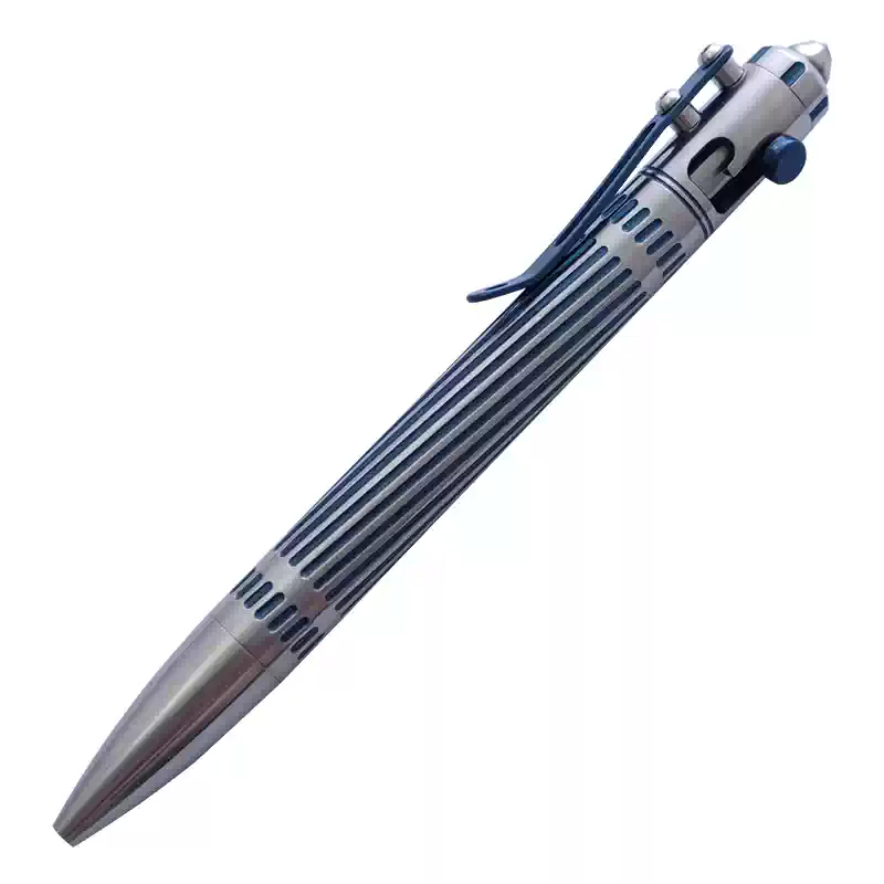 Titanium Tactical Pen for EDC & Self-Defense with 3 Refills