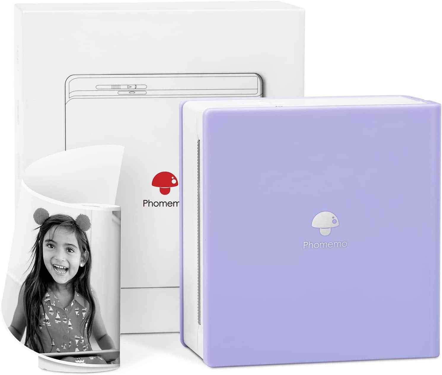 Phomemo M02 Sticker Printer Portable Thermal Label Printer with 1 Roll Paper - TTpen