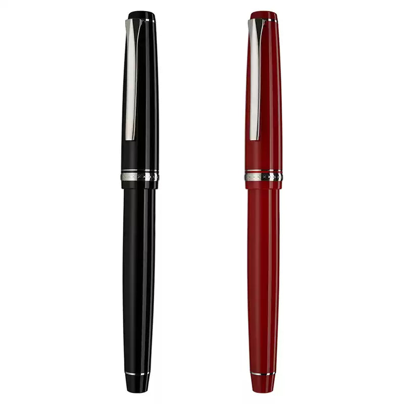 Pilot Elabo Fountain Pen - Black/Red - 14k Soft Fine/Medium Nib