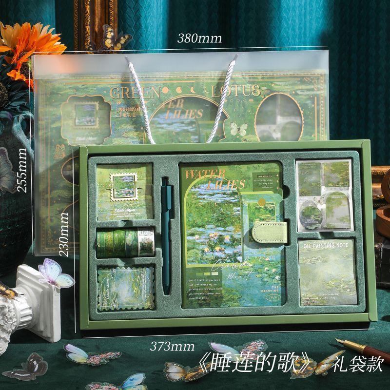 Oil Painting Series Journal Scrapbooking Supplies Gift Set