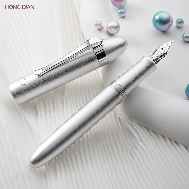 Hongdian Mini Pocket Travel Fountain Pen Submarine Shape Aluminium