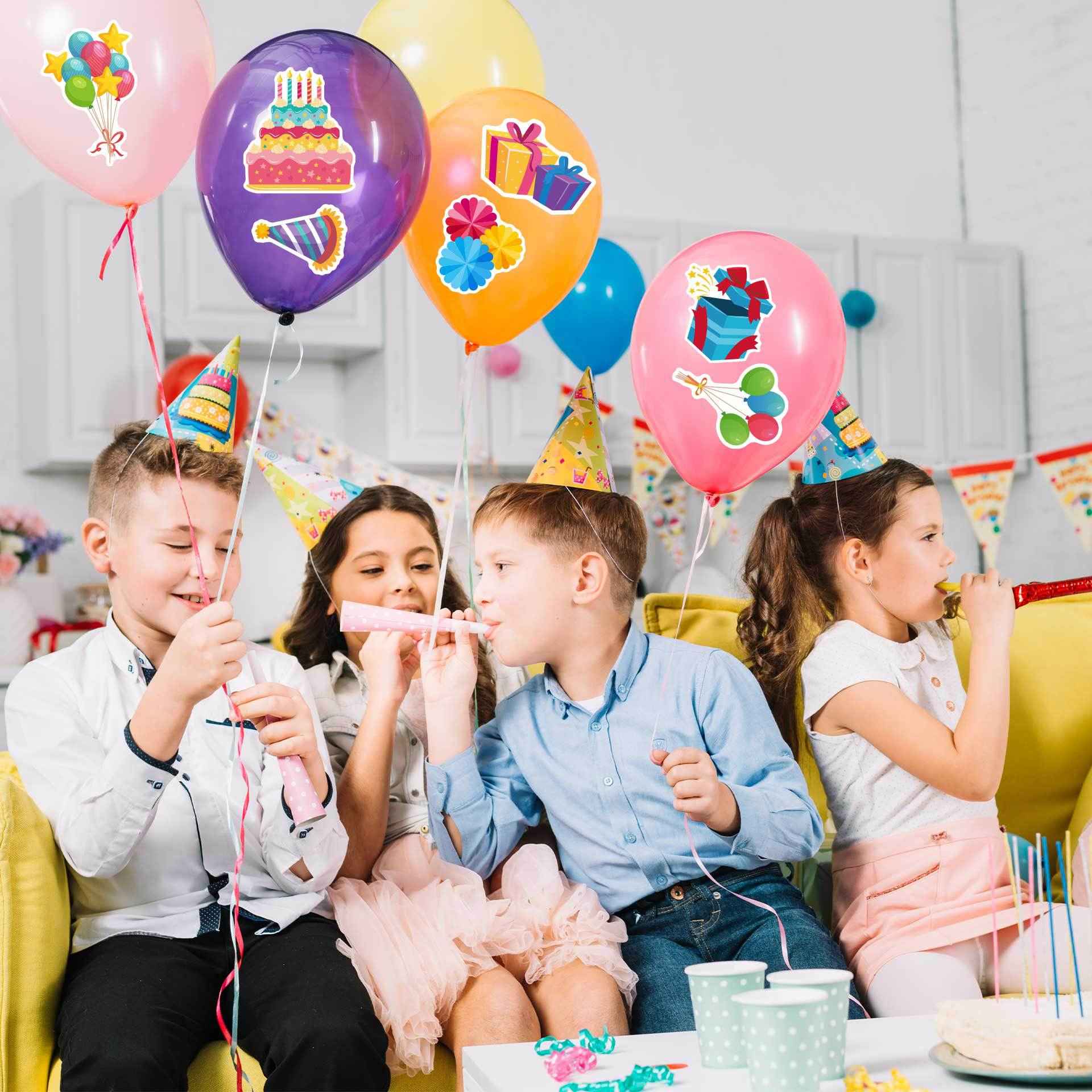 32 Sheets Happy Birthday Party Make Your Own Stickers for Kids - TTpen
