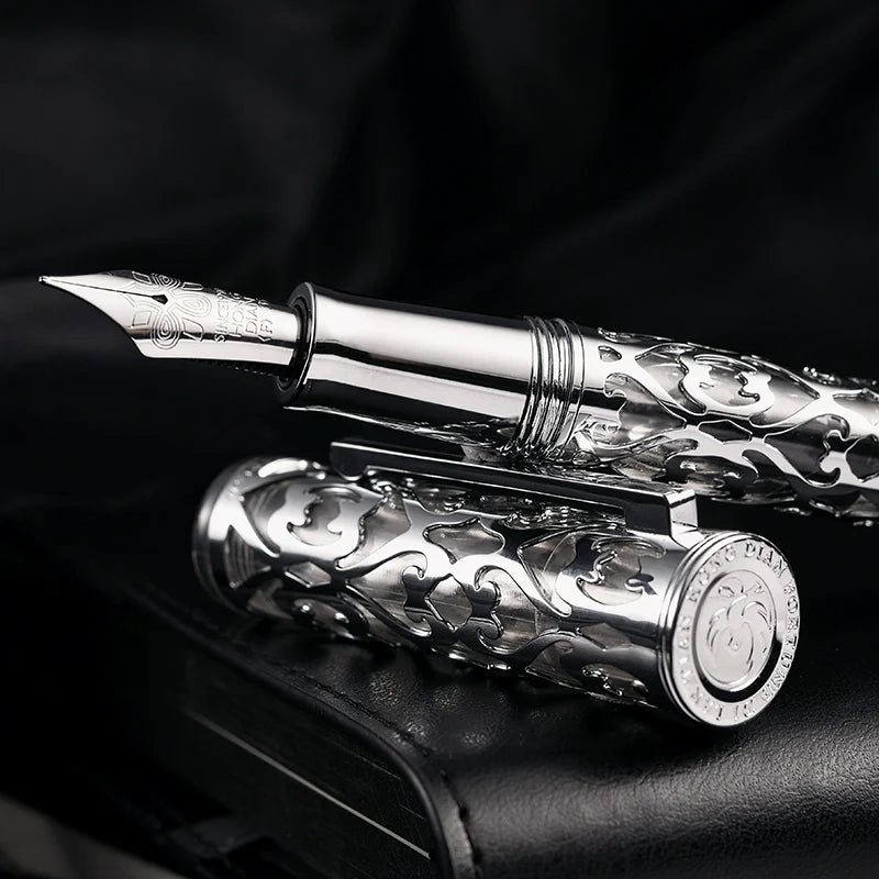 Hongdian D1 Piston Fountain Pen Hollow Skeleton Resin Pen