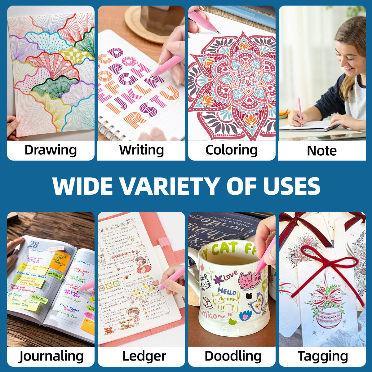 SHANDS S367 Acrylic Gel Pens 12 Colors