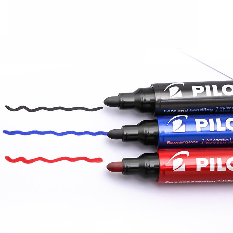 PILOT Permanent Marker 100 Bullet Tip Set 4 Pack