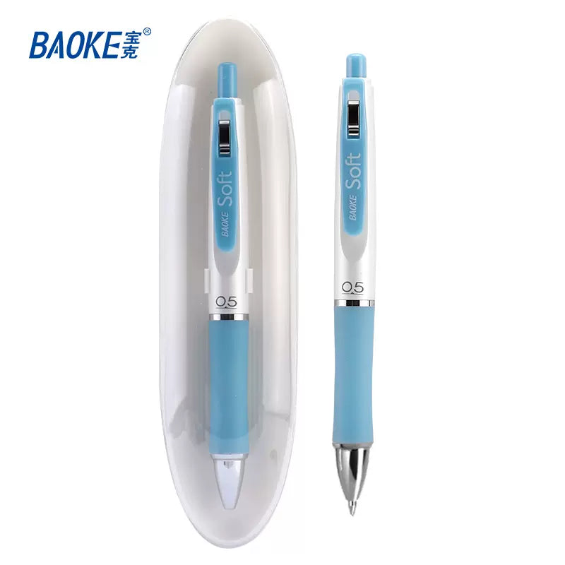 Baoke Soft 0.5 Gel Ink Pen 0.5mm Light Blue