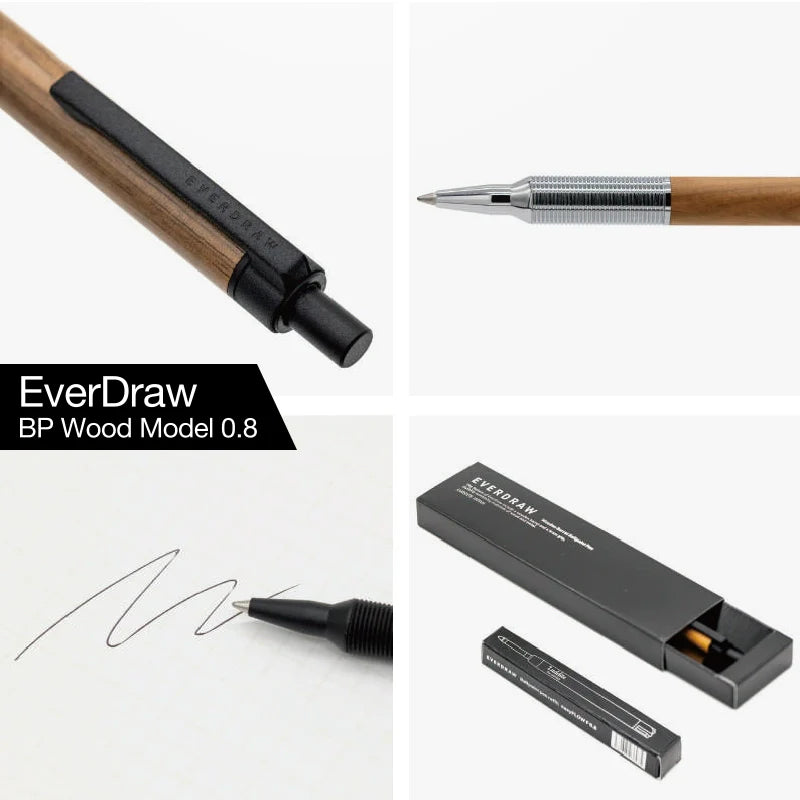 Luddite EVERDRAW Wood Ballpoint Pen 0.8mm