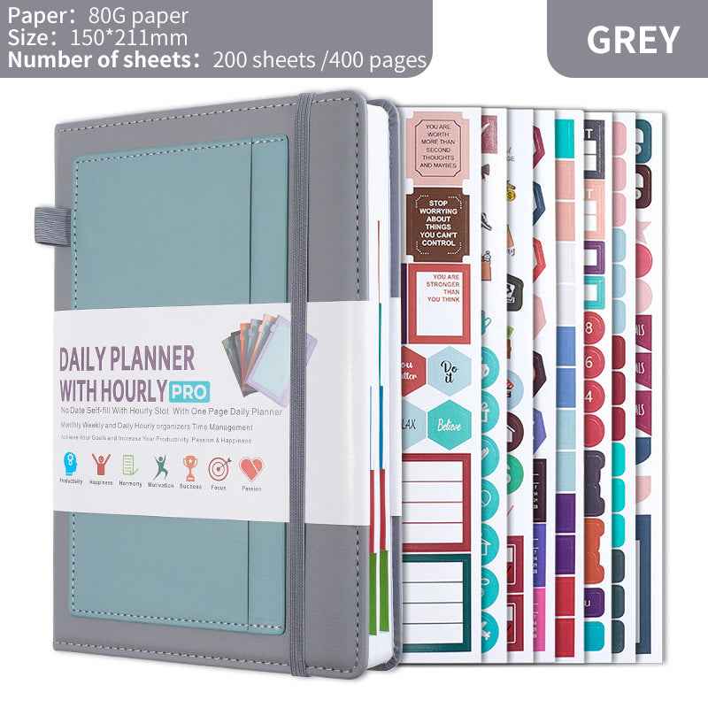 Daily Planner with Hourly PRO Schedule & to-do List – A5