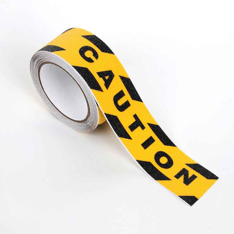 Black Yellow Anti Slip Safety Tape Printed"Watch Your Step CAUTION“