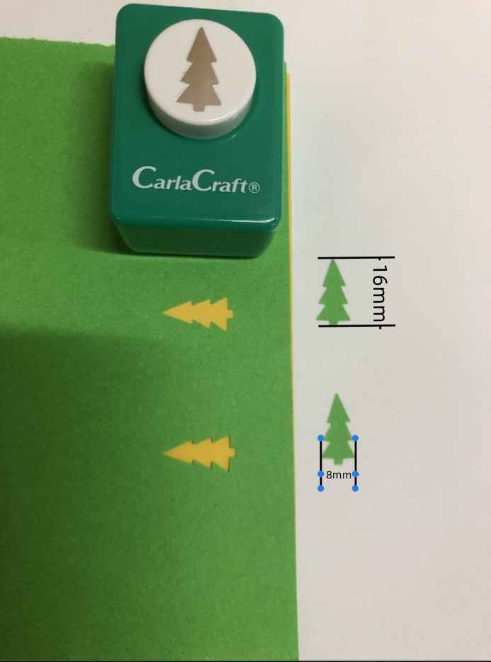 CARL Craft Mini Punch Japan Selection Christmas Tree - TTpen