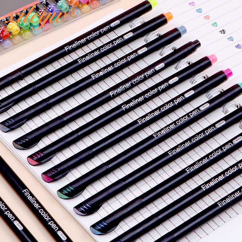 100 Colors Fineliner Fine Point Pens 0.4mm Drawing Markers