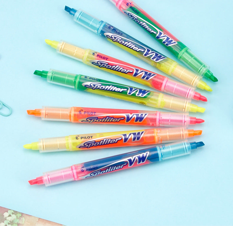 Pilot Spotliter VW Dual Tip Highlighter Pens 14 Colors 7 Packs