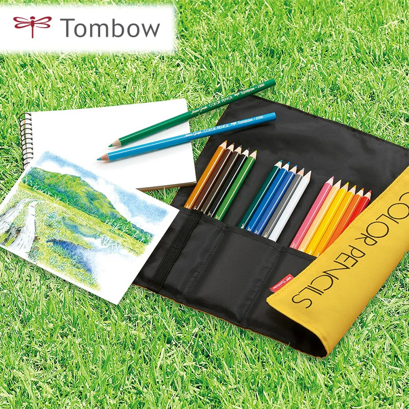 Tombow 24/36 Color Pencil Sets with Roll Case & Mini Sharpener
