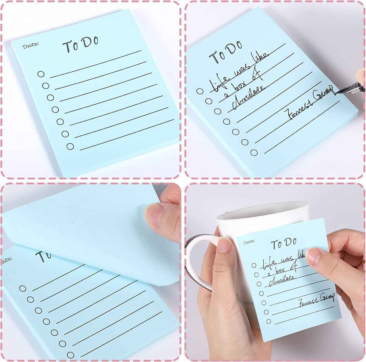 To Do List Sticky Notes Memo,50 Sheets/pad,9 Colors,10x7cm - TTpen