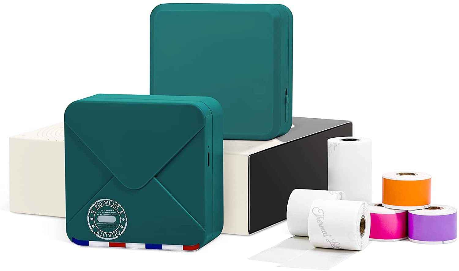 Phomemo M02S HD Bluetooth Thermal Photo Printer with 6 Roll Paper - TTpen