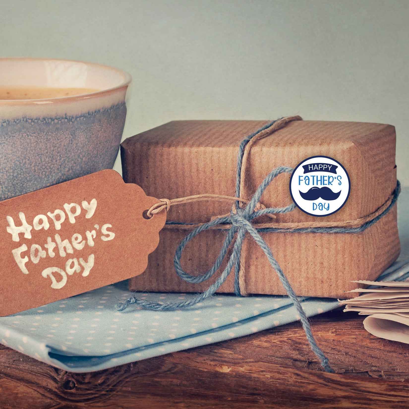 500pcs Happy Father‘s Day Stickers 1.5 inch Round Labels - TTpen