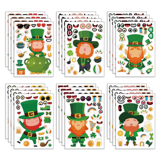 24 Sheets St Patricks Day Stickers for Kids Cards Crafts - TTpen