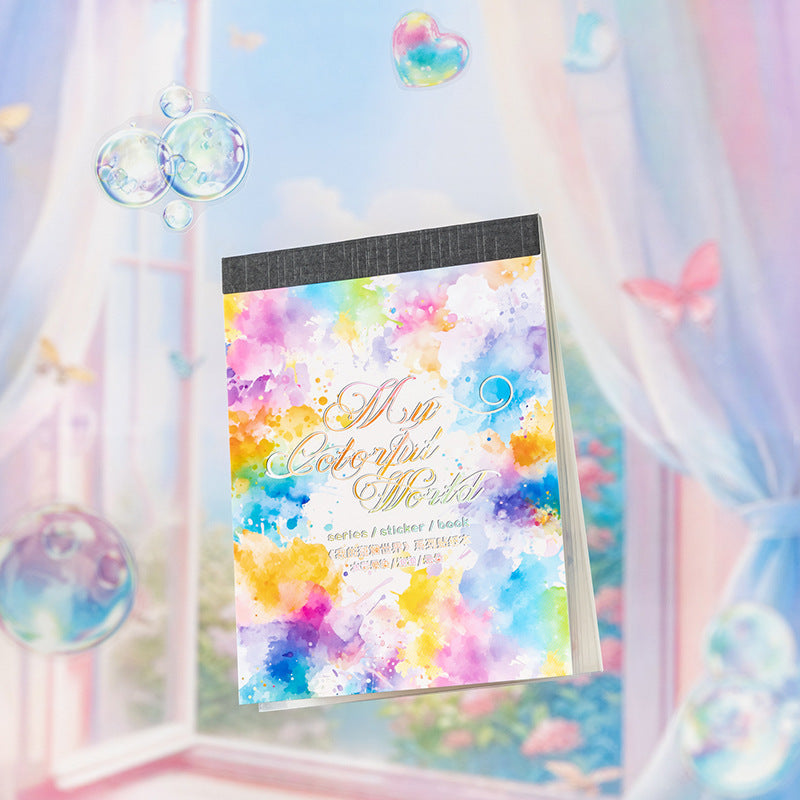 4 My Colorful World Sticker Books 72 Sheets