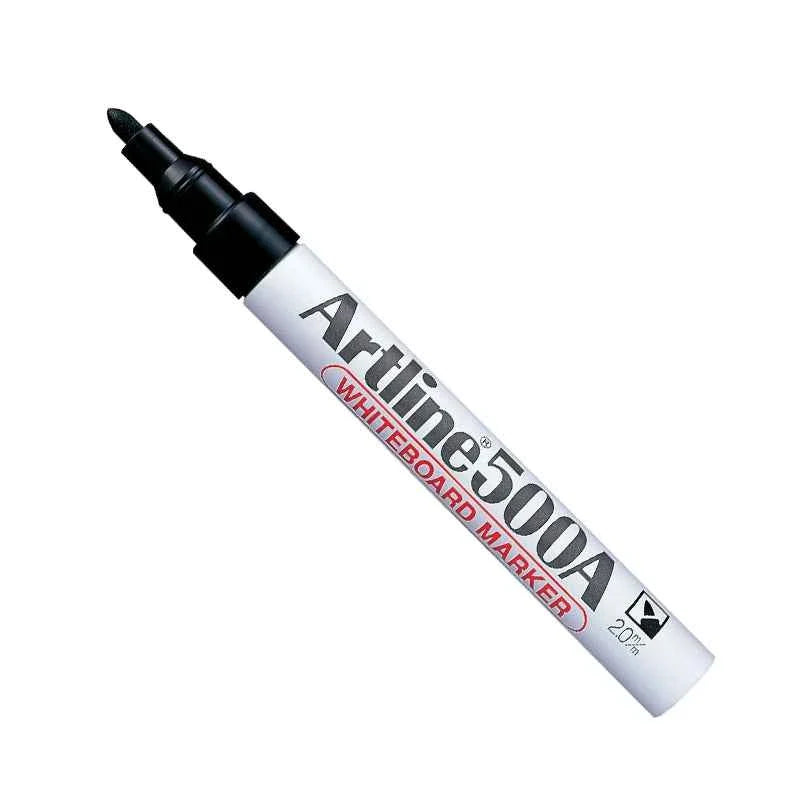 Artline 500A Whiteboard Markers | 2.0mm Bullet Tip | Low Odor 3 Pack