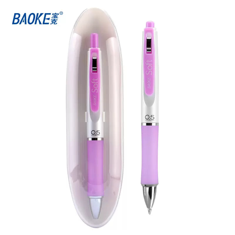 Baoke Soft 0.5 Gel Ink Pen 0.5mm Purple